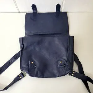 VereVerto | Bags | Vereverto Navy Blue Leather Backpack  display picture 1